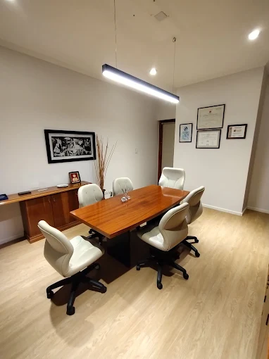Sala de reuniones del estudio en Rodríguez 1640, Rosario